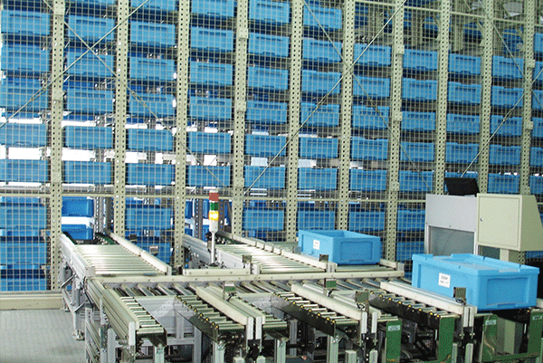 料（liào）箱式自動化立體貨架存取係統