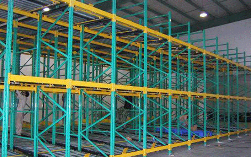 壓入式(shì)貨架 壓入式貨架